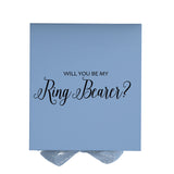 Will You Be My Ring Bearer? Proposal Box Light Blue - No Border