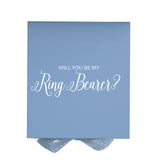 Will You Be My Ring Bearer? Proposal Box Light Blue - No Border