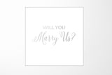 Will You Marry Us?? Proposal Box White - No Border - No ribbon