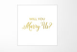 Will You Marry Us?? Proposal Box White - No Border - No ribbon