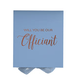 Will You Be our Officiant? Proposal Box Light Blue - No Border