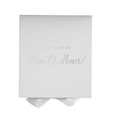 Will You Be My Man of Honor? Proposal Box White - No Border