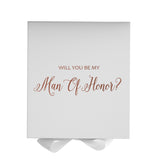 Will You Be My Man of Honor? Proposal Box White - No Border