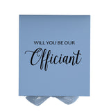 Will You Be our Officiant? Proposal Box Light Blue - No Border