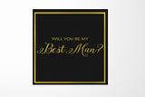 Will You Be My Best man? Proposal Box black -  Border - No ribbon