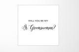 Will You Be My Jr Groomswoman? Proposal Box White - No Border - No ribbon