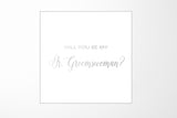 Will You Be My Jr Groomswoman? Proposal Box White - No Border - No ribbon