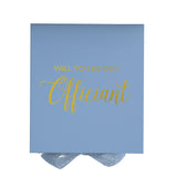 Will You Be our Officiant? Proposal Box Light Blue - No Border