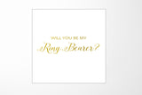 Will You Be My Ring Bearer? Proposal Box White - No Border - No ribbon