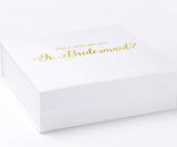 Will You Be My Jr Bridesmaid? Proposal Box White - No Border - No ribbon