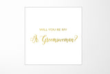 Will You Be My Jr Groomswoman? Proposal Box White - No Border - No ribbon