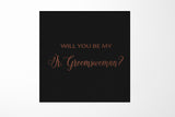 Will You Be My Jr Groomswoman? Proposal Box black - No Border - No ribbon