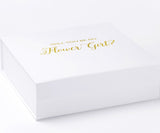 Will You Be My Flower Girl? Proposal Box White - No Border - No ribbon