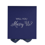 Will You Marry Us?? Proposal Box Navy - No Border