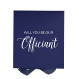 Will You Be our Officiant? Proposal Box Navy - No Border