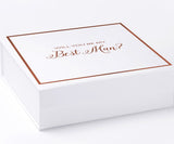 Will You Be My Best man? Proposal Box White -  Border - No ribbon