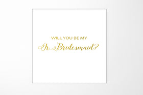 Will You Be My Jr Bridesmaid? Proposal Box White - No Border - No ribbon