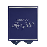 Will You Marry Us?? Proposal Box Navy -  Border