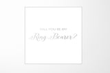 Will You Be My Ring Bearer? Proposal Box White - No Border - No ribbon