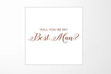 Will You Be My Best man? Proposal Box White - No Border - No ribbon