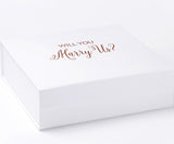 Will You Marry Us?? Proposal Box White - No Border - No ribbon