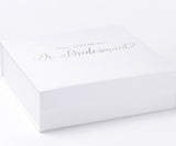 Will You Be My Jr Bridesmaid? Proposal Box White - No Border - No ribbon