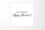 Will You Be My Ring Bearer? Proposal Box White - No Border - No ribbon