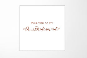 Will You Be My Jr Bridesmaid? Proposal Box White - No Border - No ribbon