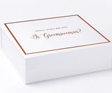 Will You Be My Jr Groomswoman? Proposal Box White -  Border - No ribbon