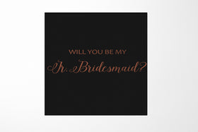 Will You Be My Jr Bridesmaid? Proposal Box black - No Border - No ribbon