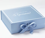 Will You Be My jr groomsman? Proposal Box Light Blue -  Border