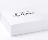 Will You Be My Man of Honor? Proposal Box White - No Border - No ribbon