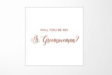 Will You Be My Jr Groomswoman? Proposal Box White - No Border - No ribbon