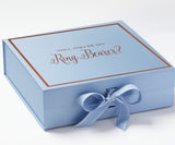 Will You Be My Ring Bearer? Proposal Box Light Blue -  Border