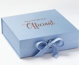 Will You Be our Officiant? Proposal Box Light Blue - No Border