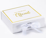 Will You Be our Officiant? Proposal Box White -  Border