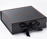 Will You Be My groomswoman? Proposal Box black -  Border