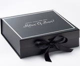 Will You Be My Matron of Honor? Proposal Box black -  Border