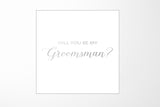 Will You Be My groomsman? Proposal Box White - No Border - No ribbon