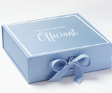 Will You Be our Officiant? Proposal Box Light Blue -  Border