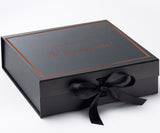 Will You Be My Jr Groomswoman? Proposal Box black -  Border