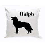 Personalized Throw Pillow - Dog Silhouette - Personalized Dog Gifts