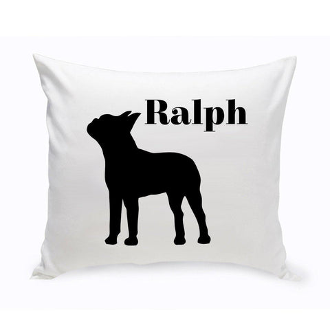 Personalized Throw Pillow - Dog Silhouette - Personalized Dog Gifts