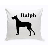 Personalized Throw Pillow - Dog Silhouette - Personalized Dog Gifts