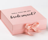 Will You Be My bridesmaid? Proposal Box Pink - No Border