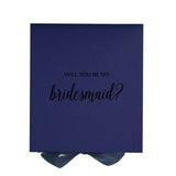 Will You Be My bridesmaid? Proposal Box Navy - No Border