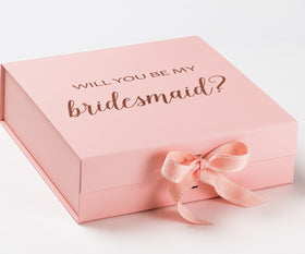 Will You Be My bridesmaid? Proposal Box Pink - No Border