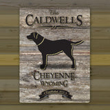 Personalized Weathered Wood Welcome to the Lake Canvas Sign