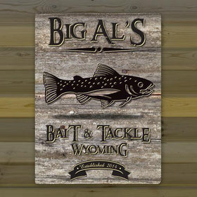 Personalized Weathered Wood Welcome to the Lake Canvas Sign