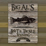 Personalized Weathered Wood Welcome to the Lake Canvas Sign